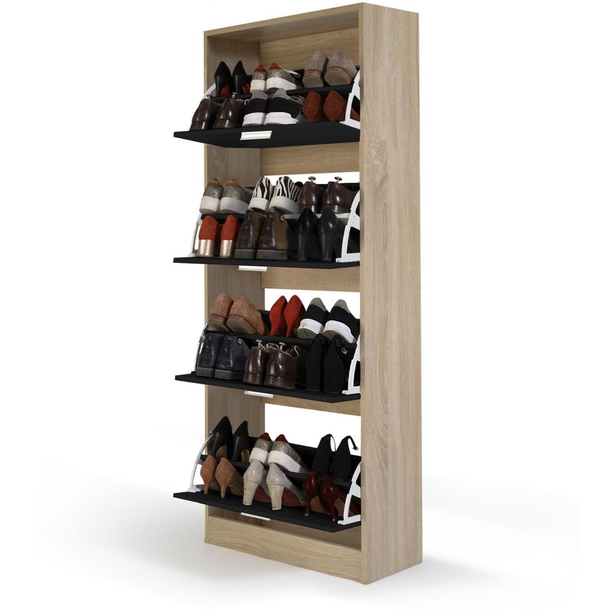 Meuble à chaussures 4 portes L60 cm TOWA