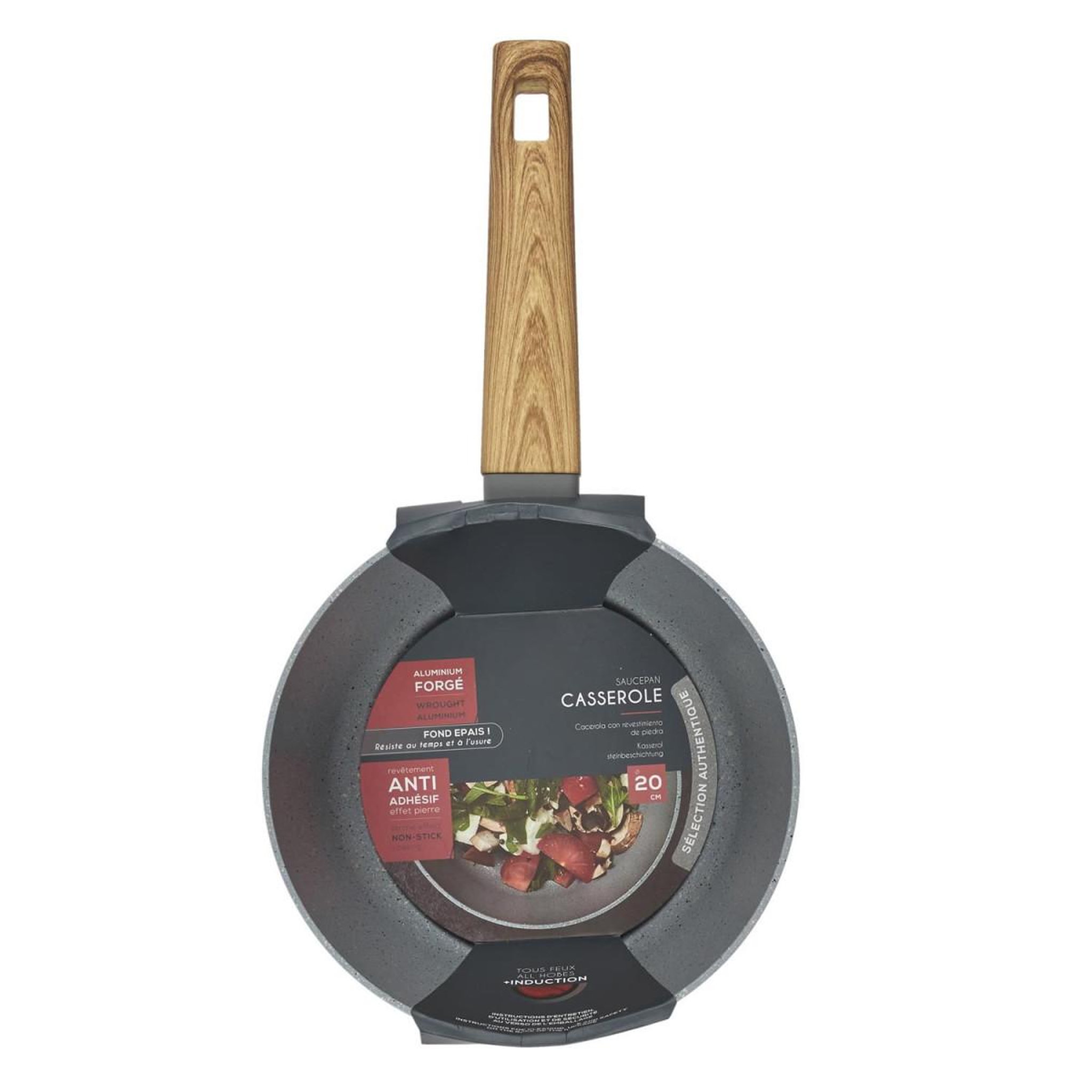 Voir la diapositive 3 : COOK CONCEPT Casserole Aluminium  Forgé  20cm Gris