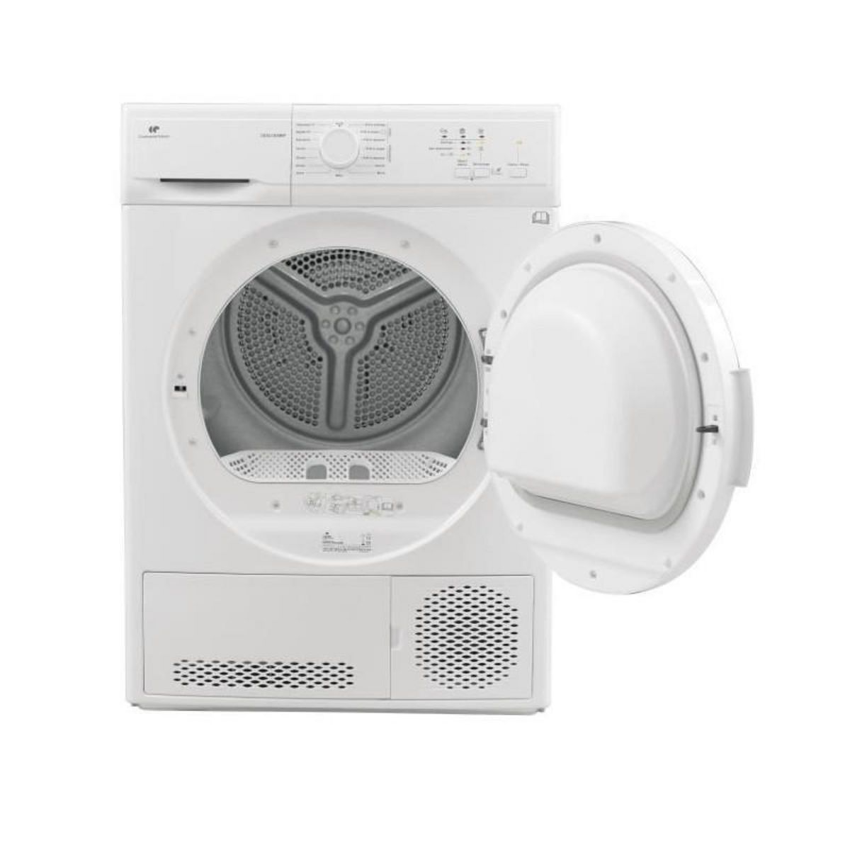 CONTINENTAL EDISON Sèche-linge à condensation CONTINENTAL EDISON CESLCE8WP1 - 8 kg - L59,6cm - Blanc - Classe B