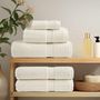 Voir la diapositive 3 : VIDAXL Ensemble de serviettes de qualité supérieure SOLUND 8 pcs crème
