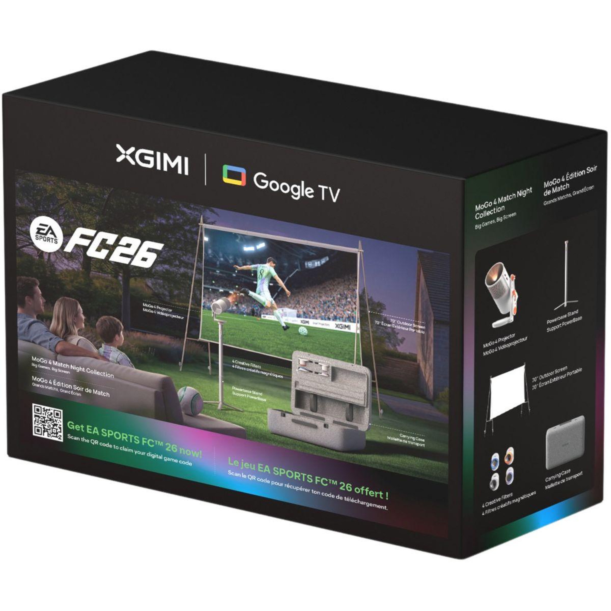 Voir la diapositive 2 : XGIMI Vidéoprojecteur portable Pack MoGo4 Grands Matchs + Jeu EA SPORTS FC™ 26 offert