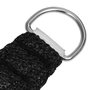 Voir la diapositive 4 : VIDAXL Voile d'ombrage 160 g/m^2 Noir 3,5x3,5x4,9 m PEHD
