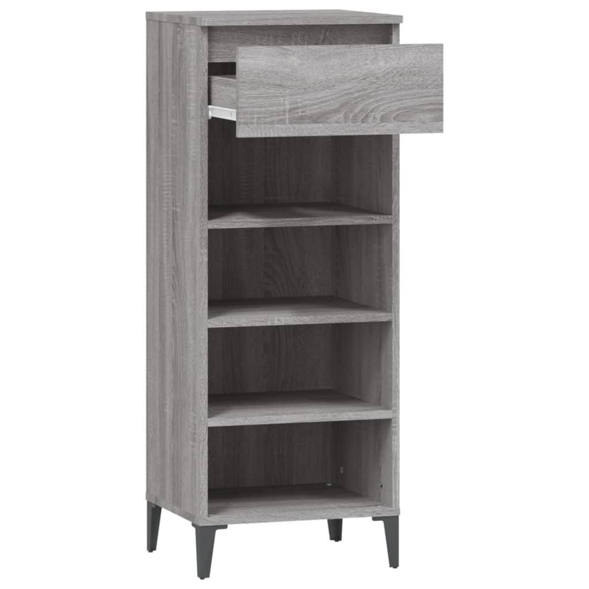 VIDAXL Etagere a chaussures Sonoma gris 40x36x105 cm Bois ingenierie