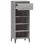 Voir la diapositive 5 : VIDAXL Etagere a chaussures Sonoma gris 40x36x105 cm Bois ingenierie