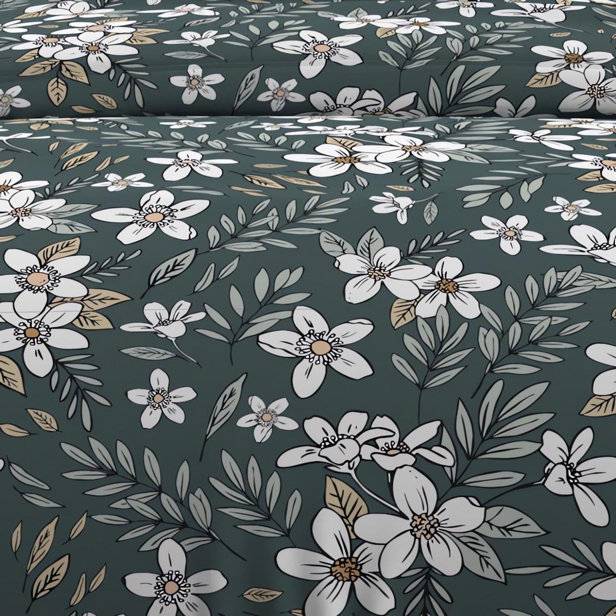 SOLEIL D'OCRE Parure housse de couette en coton 57 fils MANON, par Soleil d'ocre