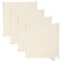 Voir la diapositive 2 : VIDAXL Coussins de siege de jardin lot de 4 creme 45x45x2 cm carre