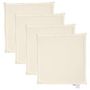 Voir la diapositive 2 : VIDAXL Coussins de siege de jardin lot de 4 creme 45x45x2 cm carre