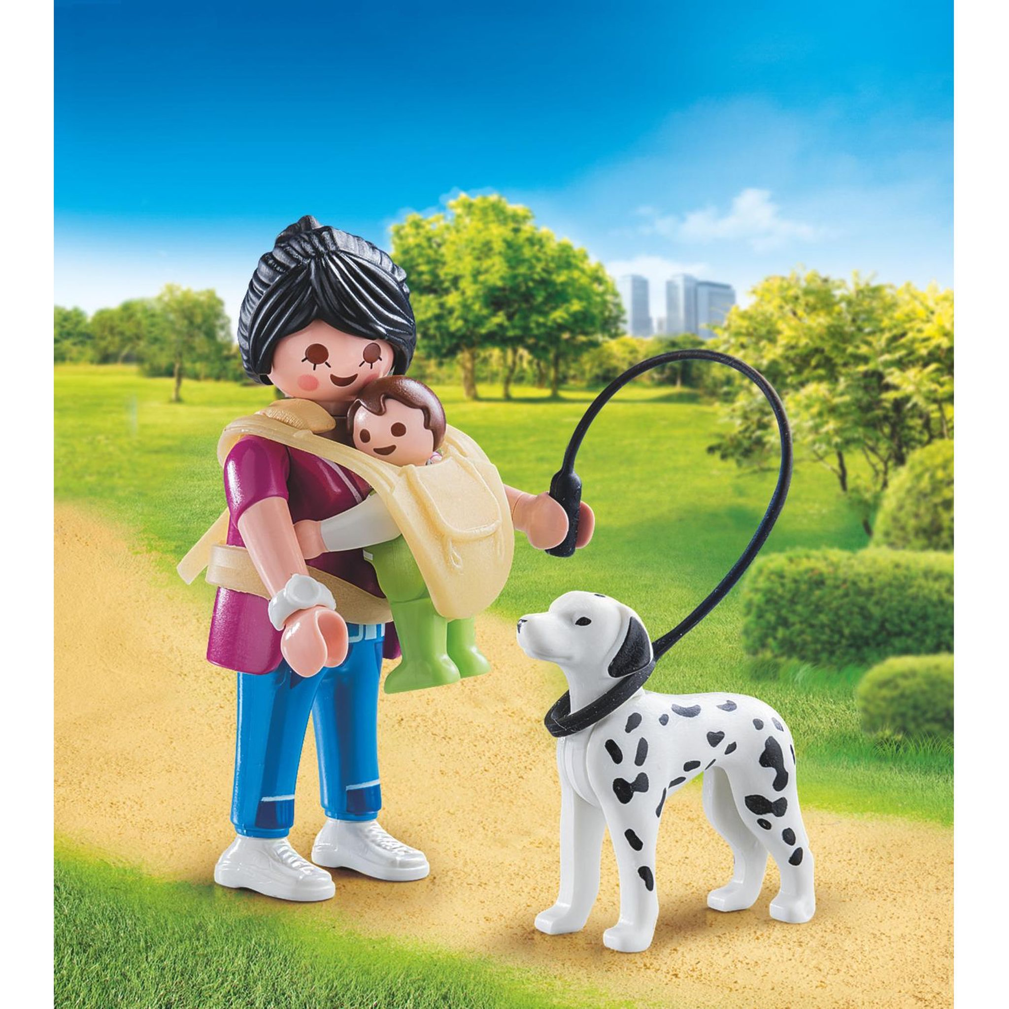 Voir la diapositive 3 : PLAYMOBIL 70154 Maman avec Bébé et chien