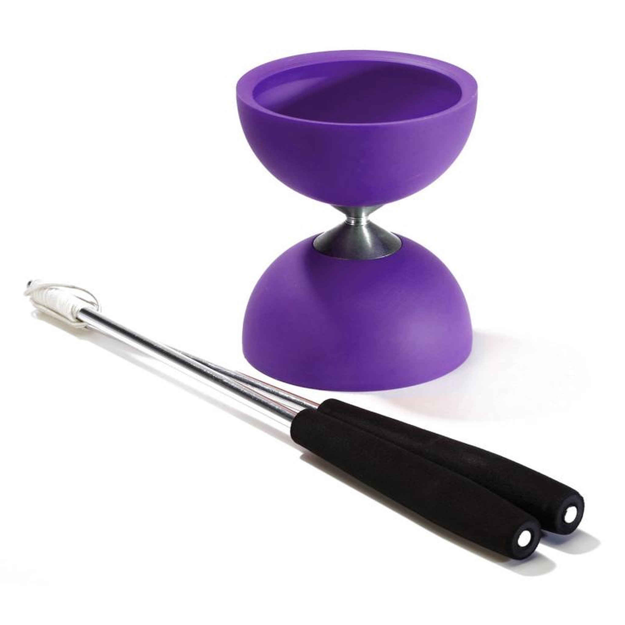 Eureka Toys EUREKA Rubber Diabolo with aluminum Sticks-purple
