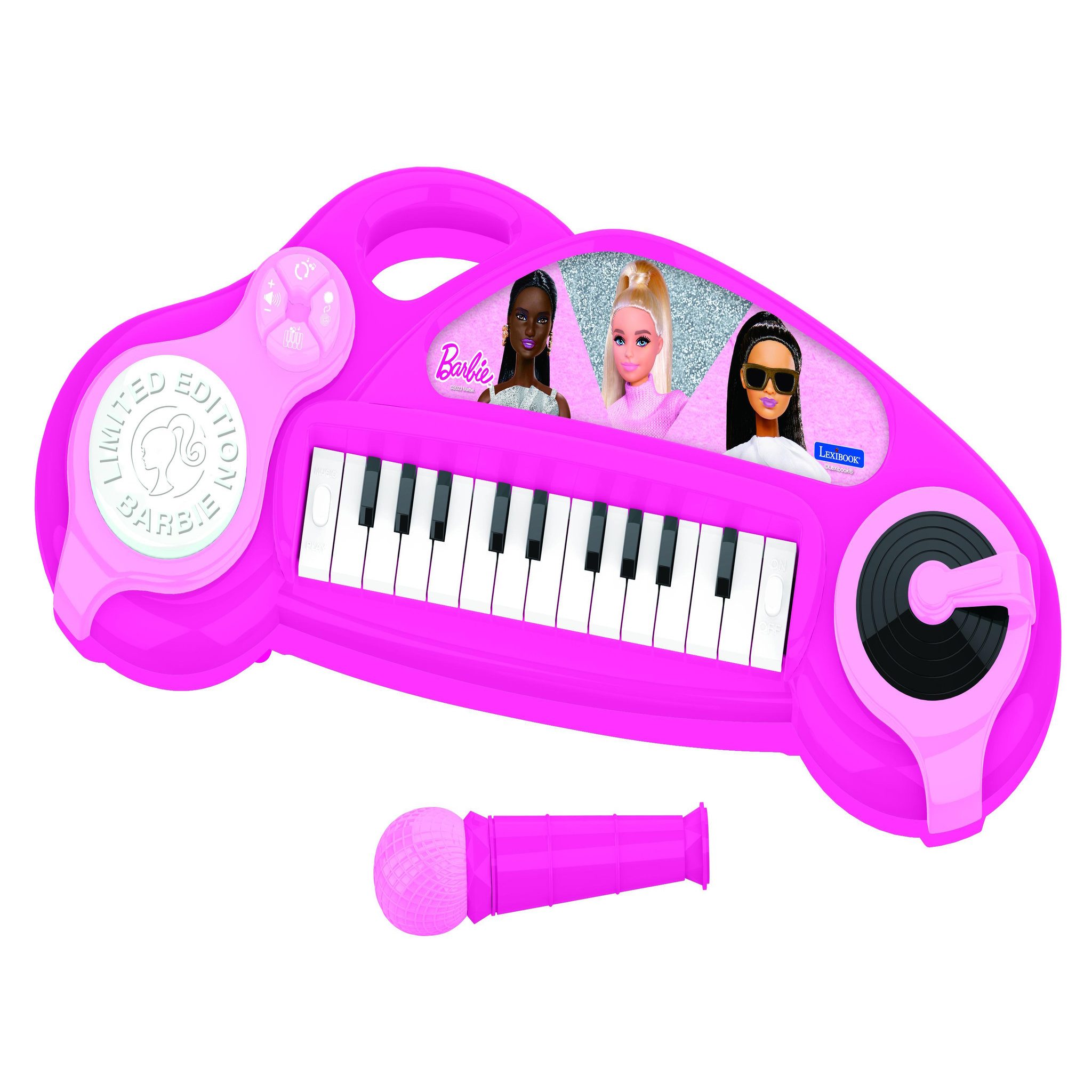 Lexibook Piano électronique Barbie avec effets lumineux et microphone