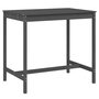 Voir la diapositive 2 : VIDAXL Table de jardin gris 121x82,5x110 cm bois massif de pin