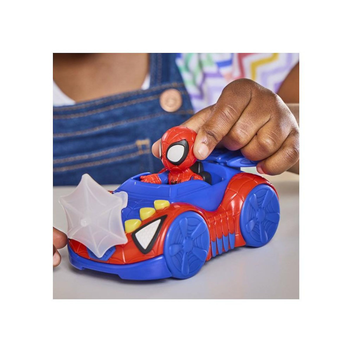HASBRO Véhicule Arachno-Bolide de Spidey avec Figurine de 7,5 cm et Accessoire, Jouets pour Enfants, des 3 Ans, Spidey et Ses Amis Ext