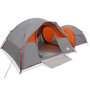 Voir la diapositive 2 : VIDAXL Tente de camping 5 personnes gris et orange impermeable