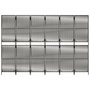 Voir la diapositive 5 : VIDAXL Cloison de separation 6 panneaux gris resine tressee