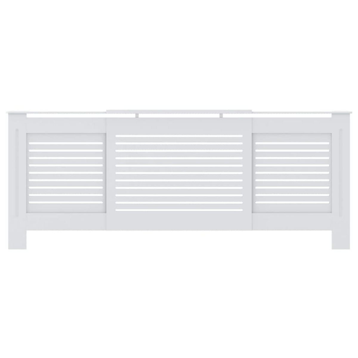 VIDAXL Cache-radiateur MDF Blanc 205 cm