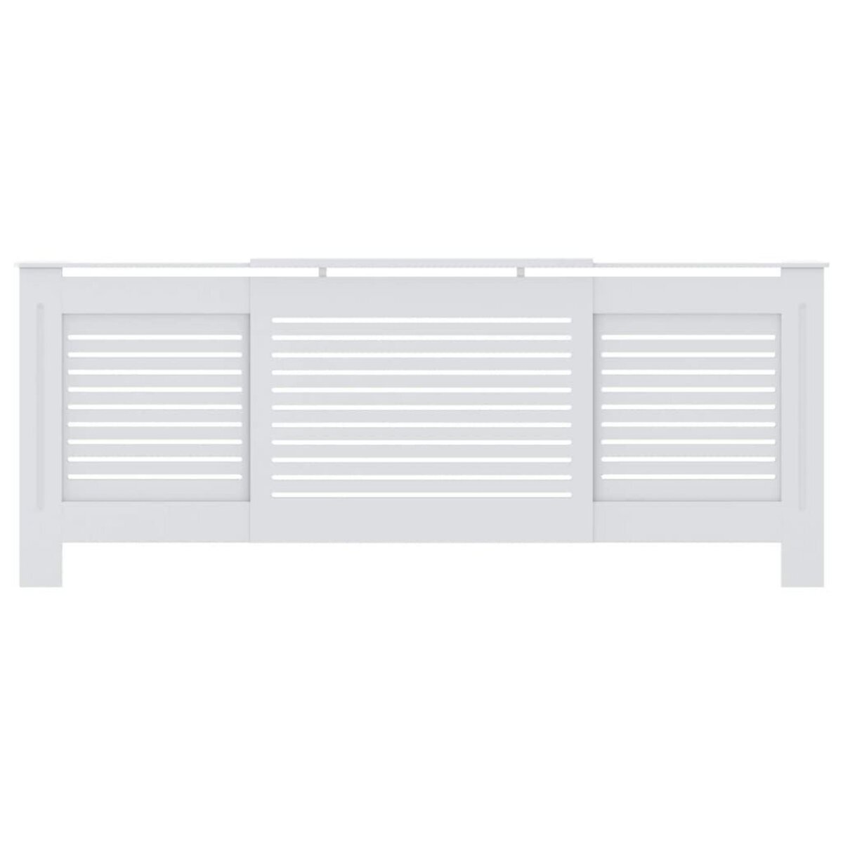 VIDAXL Cache-radiateur MDF Blanc 205 cm