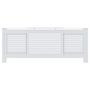 Voir la diapositive 3 : VIDAXL Cache-radiateur MDF Blanc 205 cm
