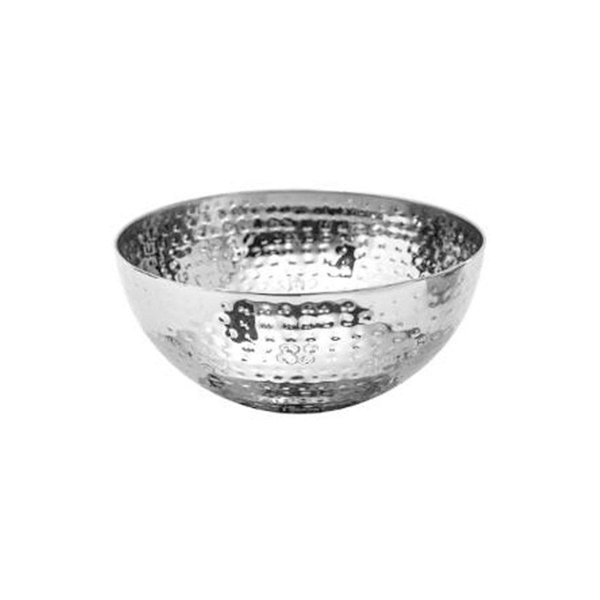 SECRET DE GOURMET Saladier en inox  martelé  19cm argent