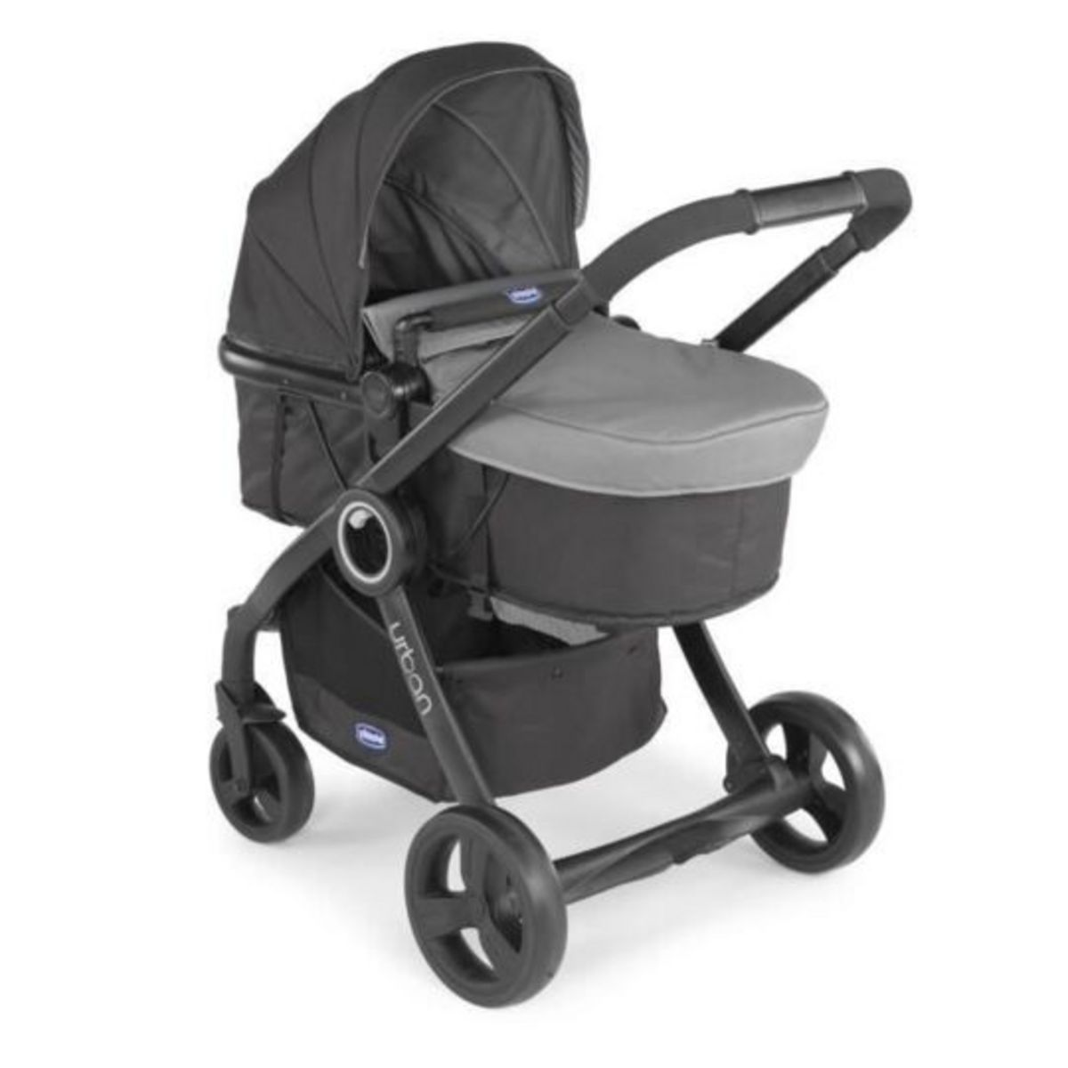 CHICCO Pack urban plus (poussette + nacelle transformable + auto-fix fast) Anthracite