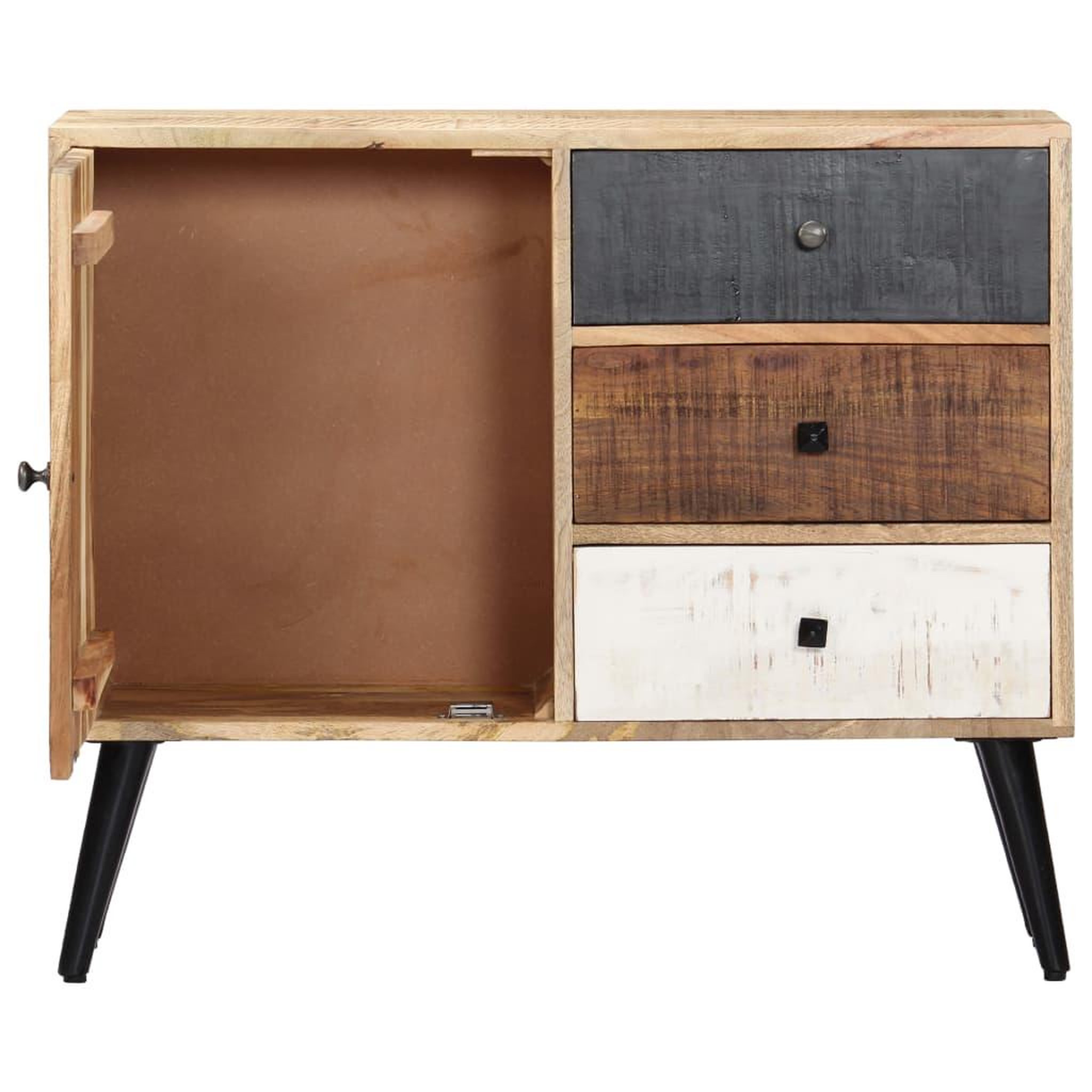 Voir la diapositive 3 : VIDAXL Buffet 88x30x73 cm Bois de manguier massif