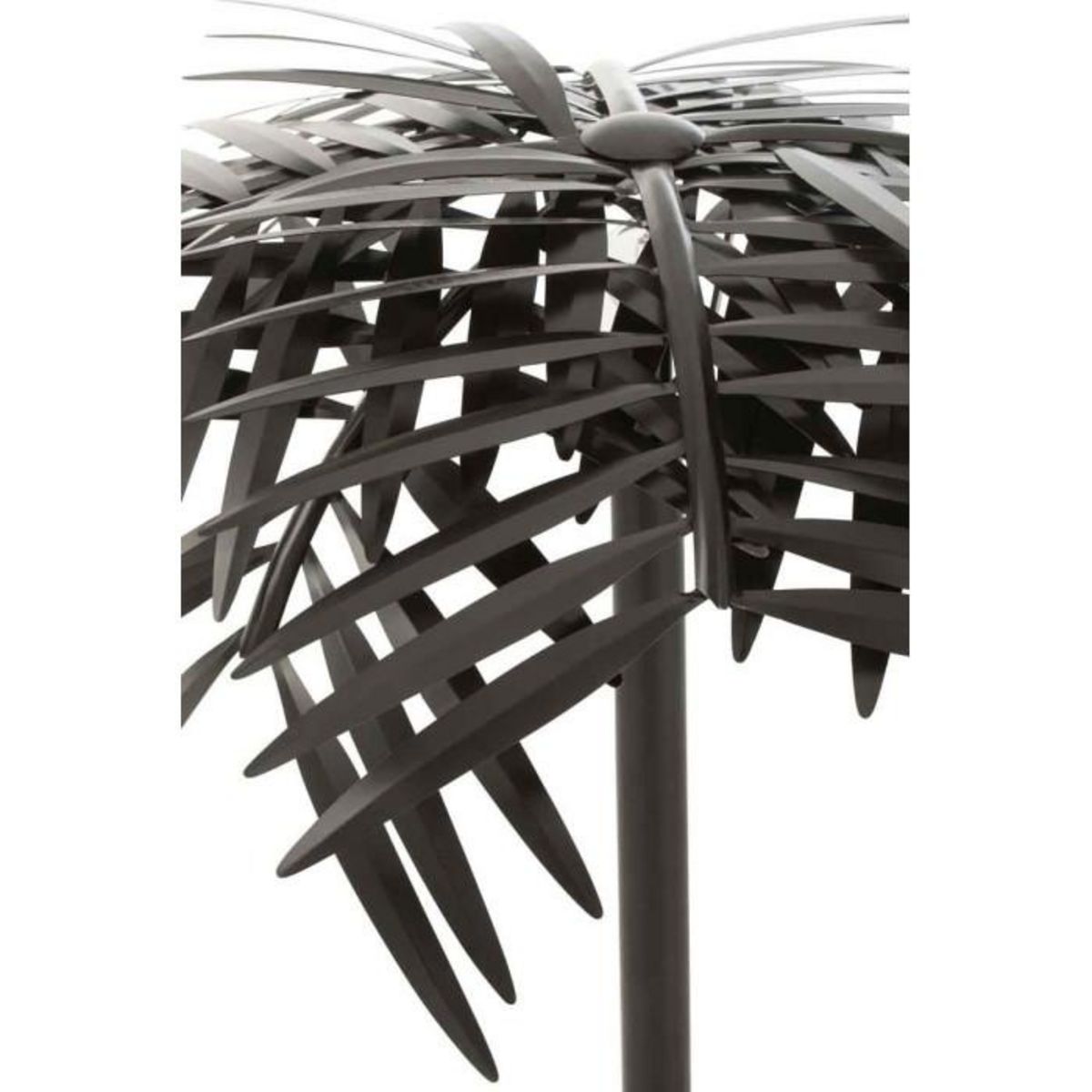 Paris Prix Lampe à Poser Design  Feuille  73cm Noir