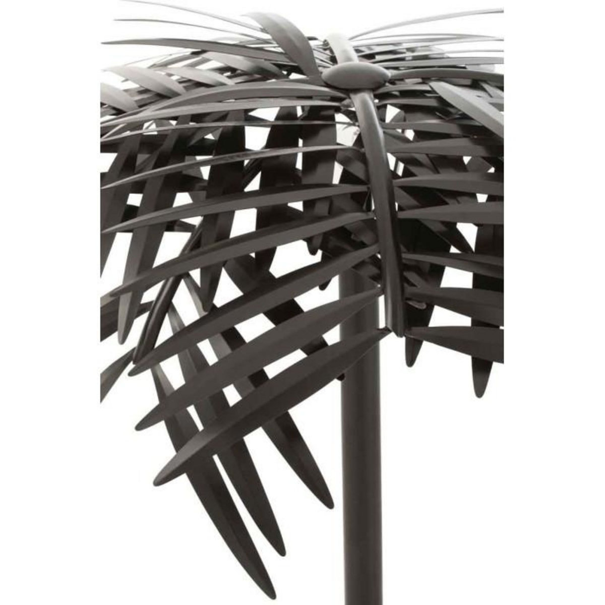 Paris Prix Lampe à Poser Design  Feuille  73cm Noir
