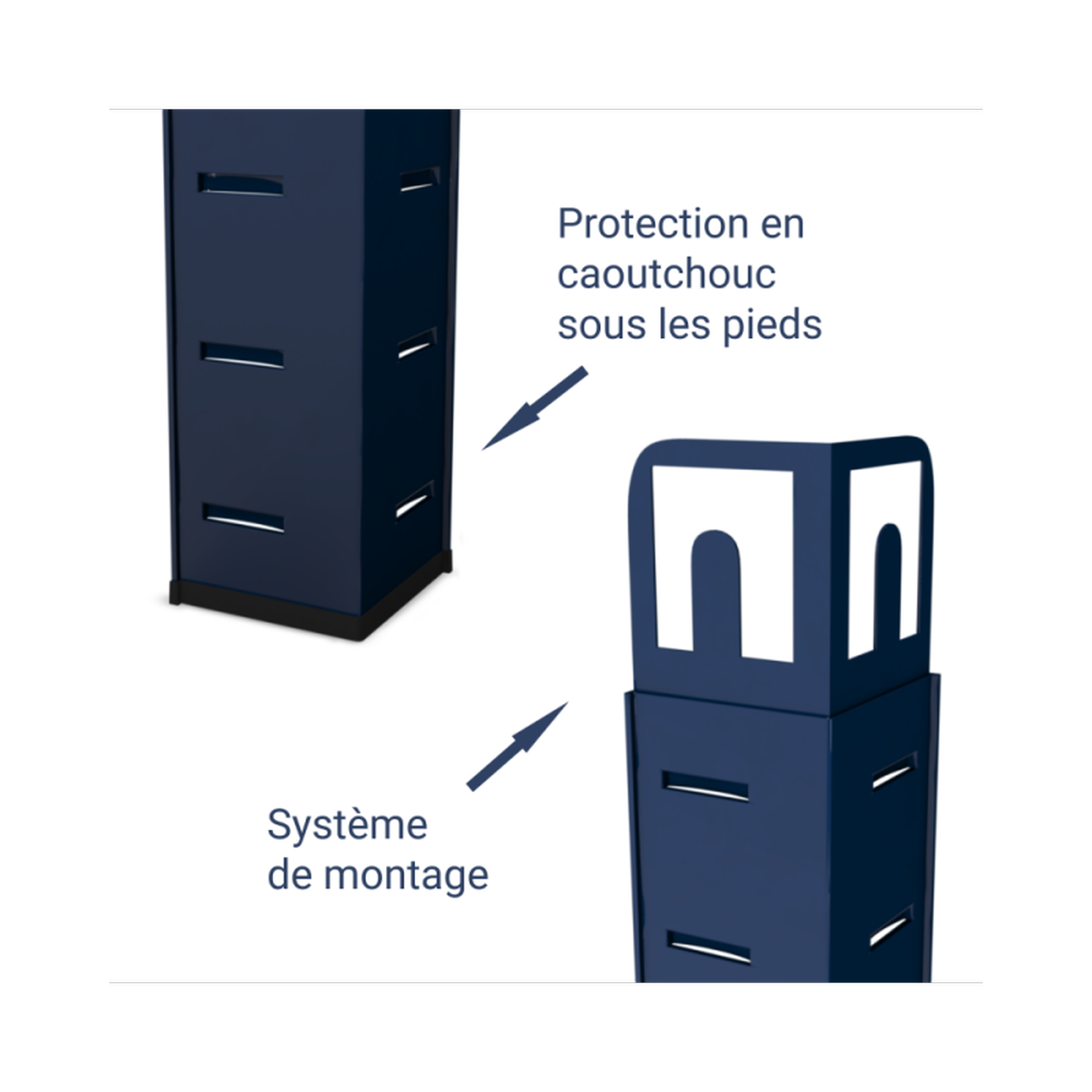 Voir la diapositive 3 : EUROSPEN Étagère d'angle polyvalente en métal - Charge lourde Max 750kg - 180 x 90 x 45 cm - Bleu