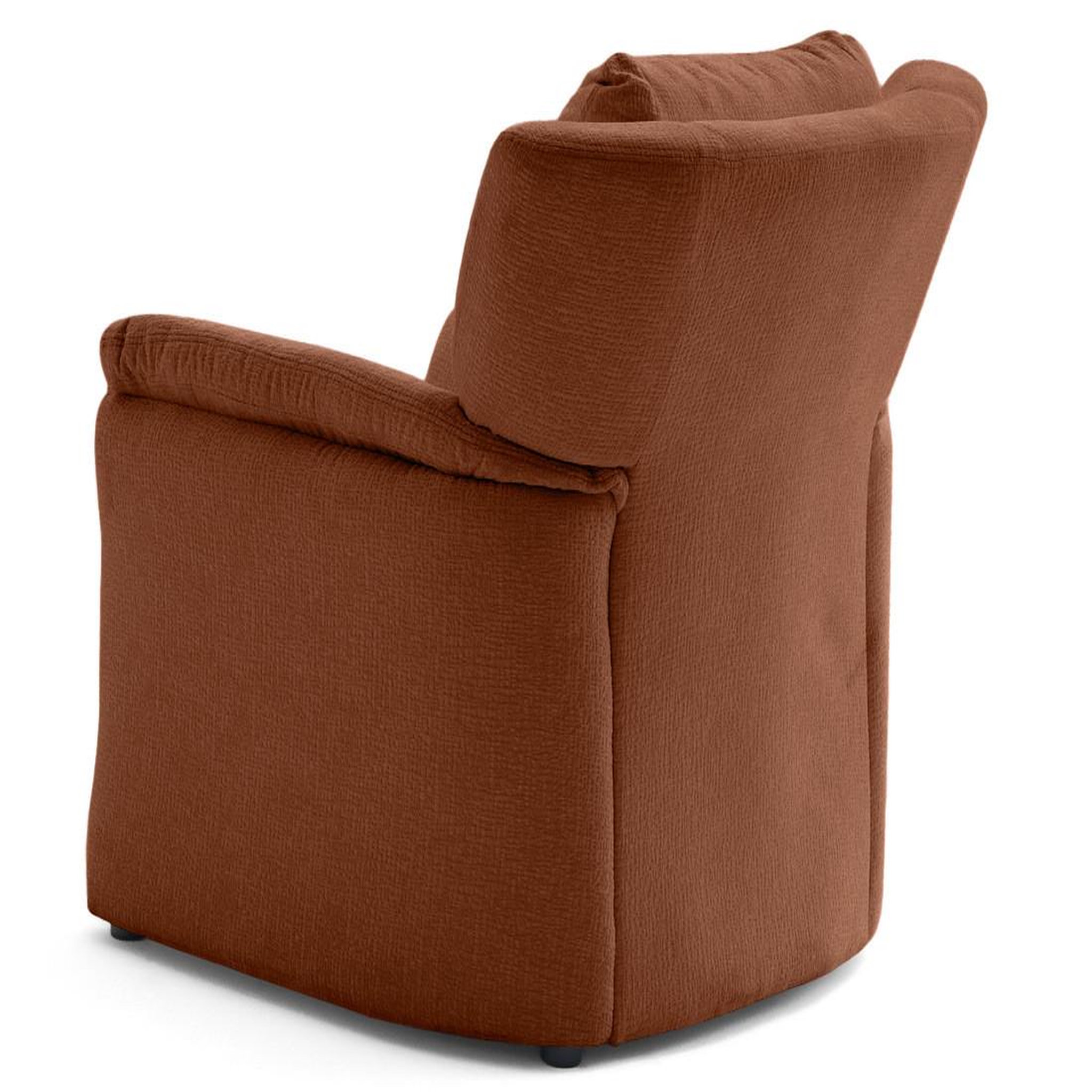 Voir la diapositive 6 : LISA DESIGN Bastille - fauteuil en tissu velours relief