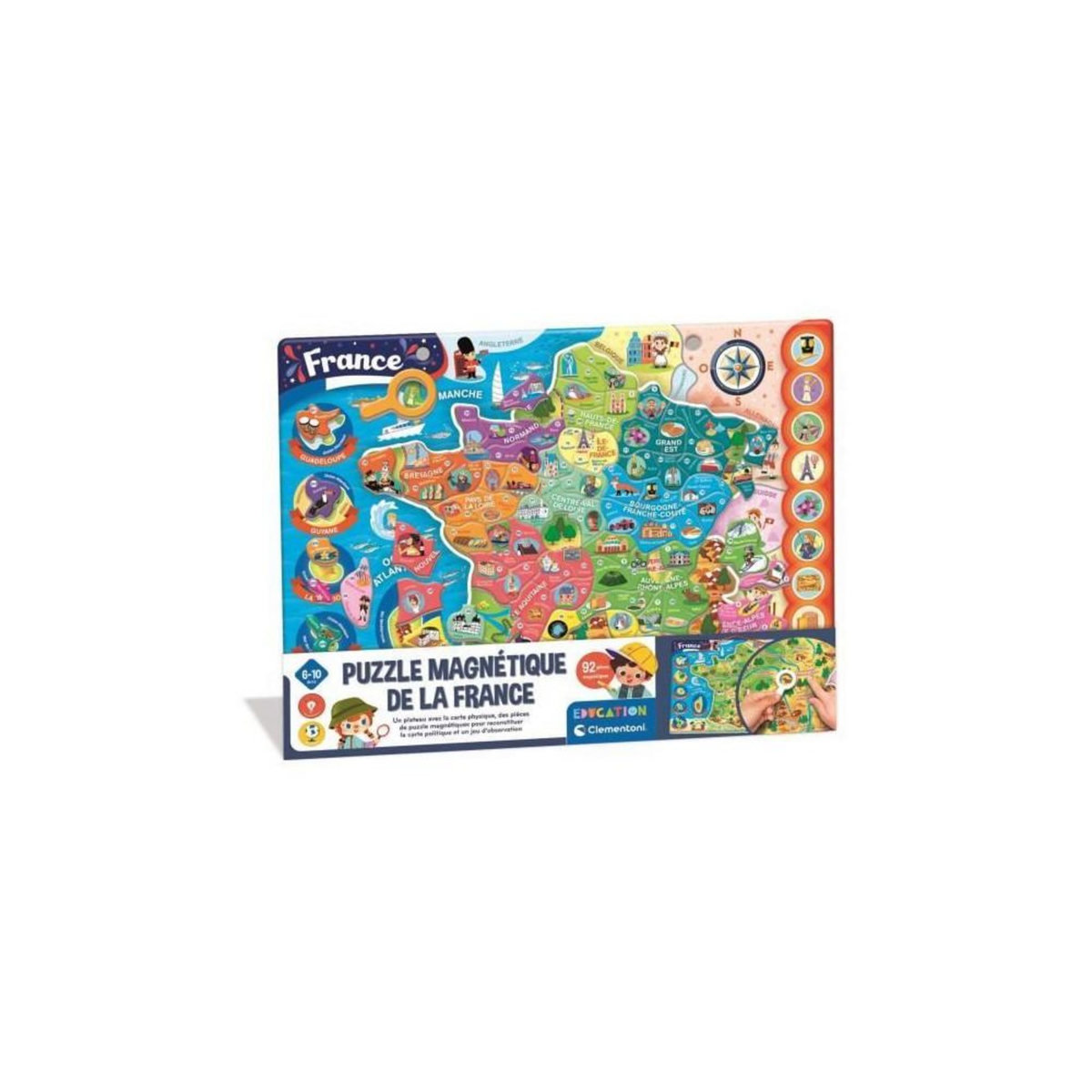 CLEMENTONI CLEMENTONI - Puzzle magnétique de la France