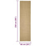 Voir la diapositive 6 : VIDAXL Tapis en sisal pour griffoir 66x250 cm