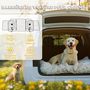 Voir la diapositive 4 : PAWHUT Grille de séparation voiture pour chien pliable réglable 93-150L cm universelle pour appui-tête noir