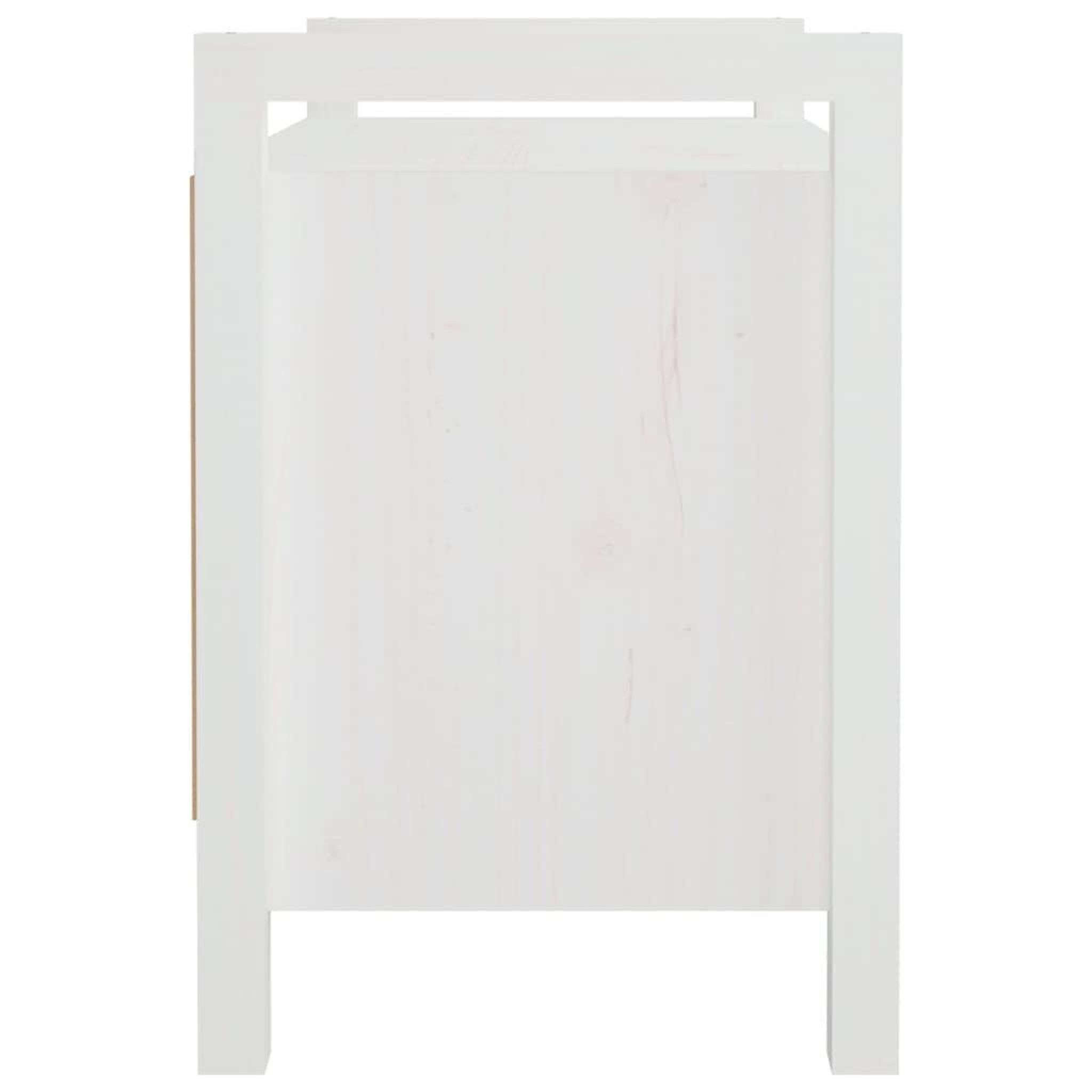 Voir la diapositive 5 : VIDAXL Banc d'entree Blanc 80x40x60 cm Bois de pin massif