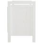 Voir la diapositive 5 : VIDAXL Banc d'entree Blanc 80x40x60 cm Bois de pin massif