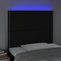 Voir la diapositive 3 : VIDAXL Tete de lit a LED Noir 90x5x118/128 cm Tissu