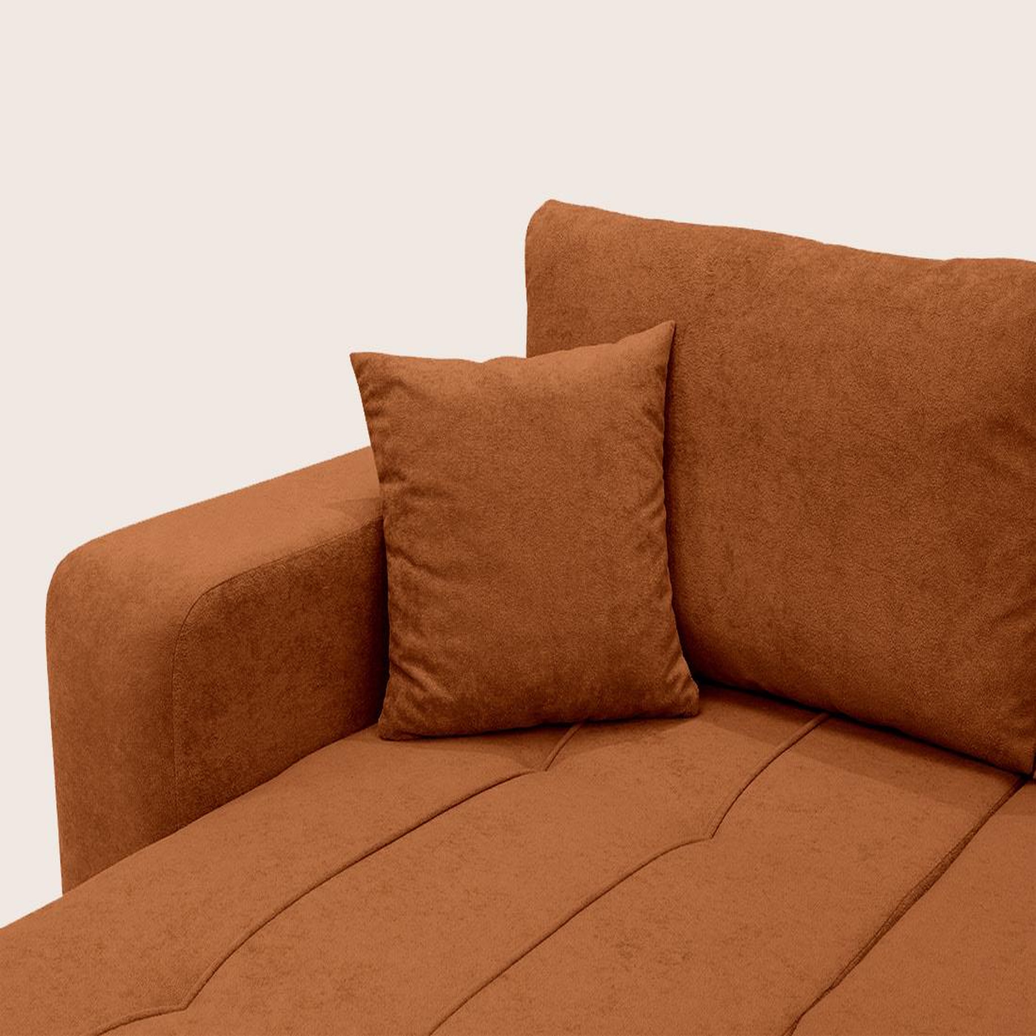 Voir la diapositive 6 : BEST MOBILIER Nicole - canapé panoramique en u 7 places convertible avec coffre en tissu
