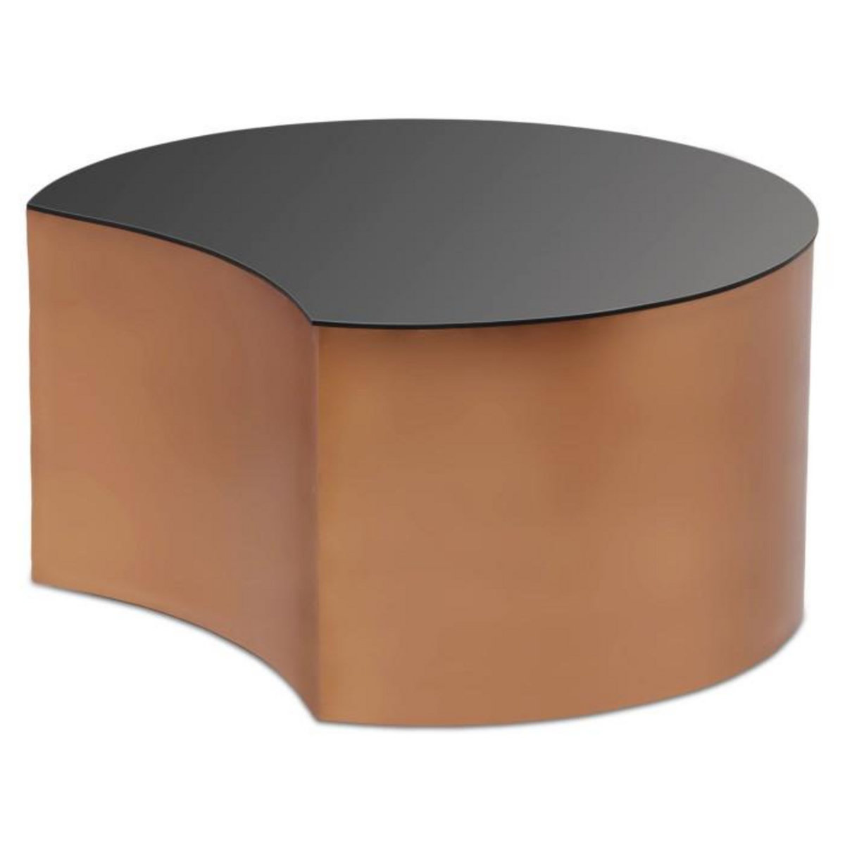Paris Prix Table Basse Design  Sela  63cm Cuivre & Noir