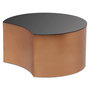 Voir la diapositive 1 : Paris Prix Table Basse Design  Sela  63cm Cuivre & Noir