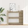 Voir la diapositive 3 : VIDAXL Table console chene sonoma 100x35x90 cm bois d'ingenierie