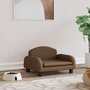 Voir la diapositive 1 : VIDAXL Lit pour chien marron 50x40x30 cm tissu