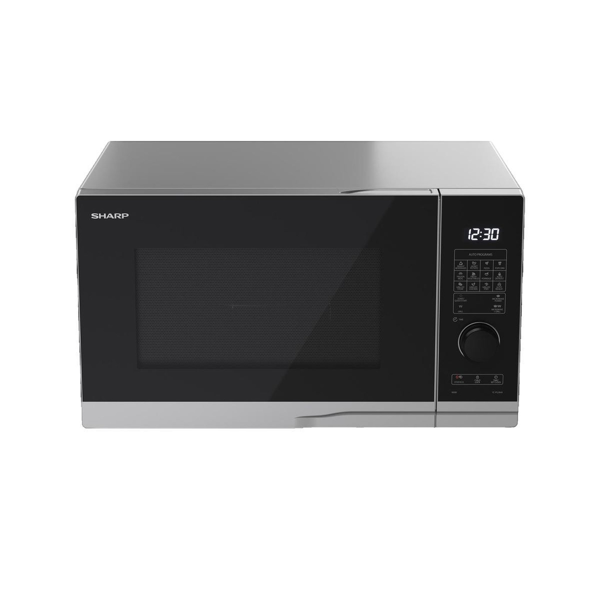 Voir la diapositive 2 : Sharp Four à micro-ondes Sharp YC-PG284AE-S 28 litres avec fonction grill