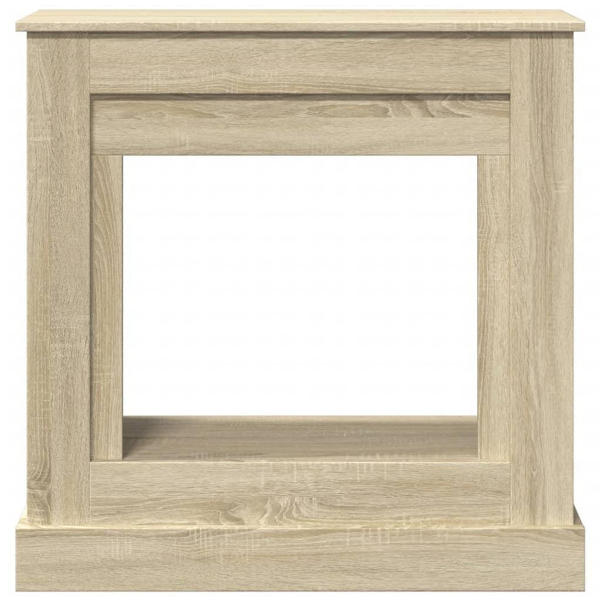 VIDAXL Cadre de cheminee chene sonoma 90x30x90 cm bois d'ingenierie
