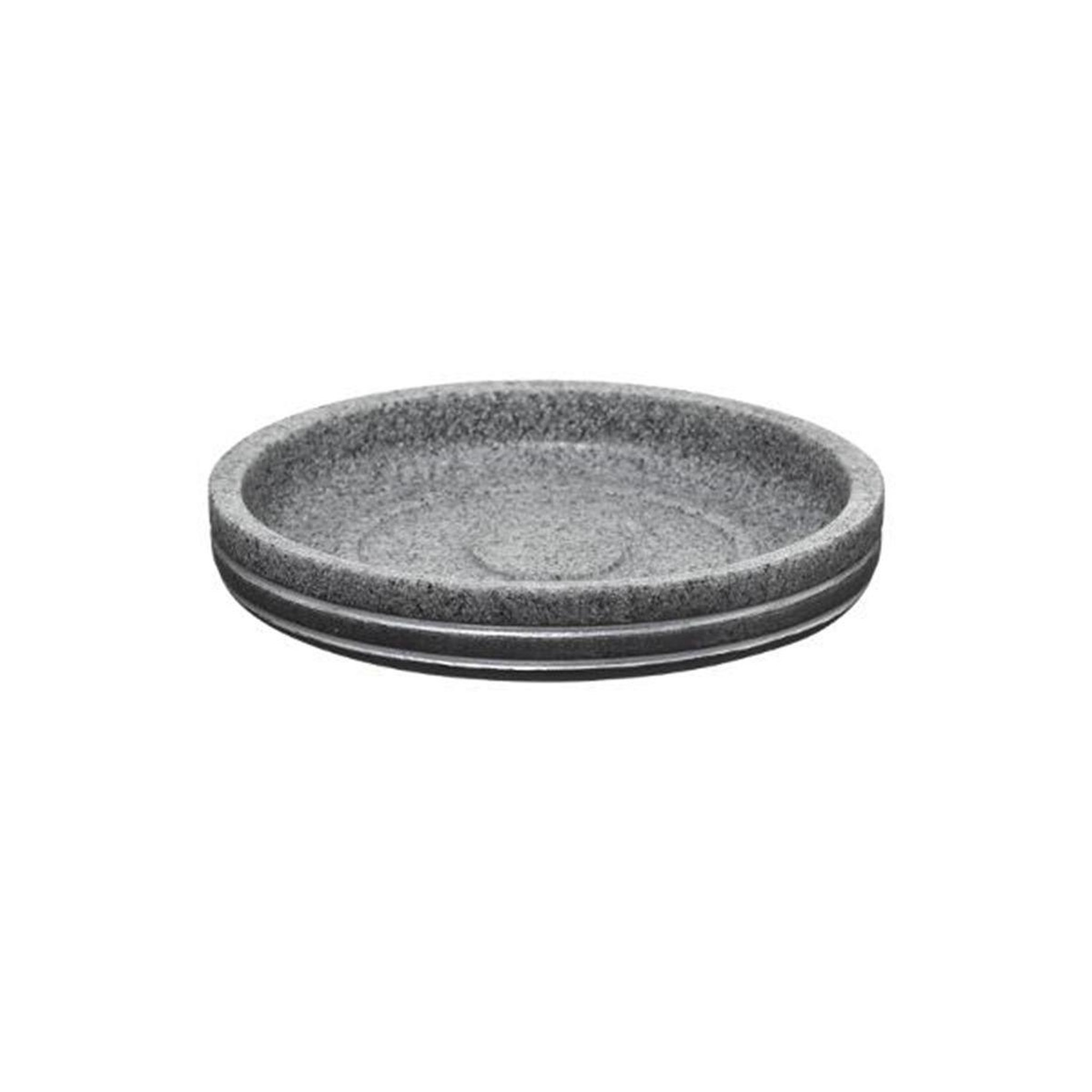 FIVE Porte savon en résine  venty  12cm gris