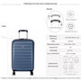 Voir la diapositive 2 : Delsey Valise cabine rigide Segur 2.0 TSA polycarbonate 55cm