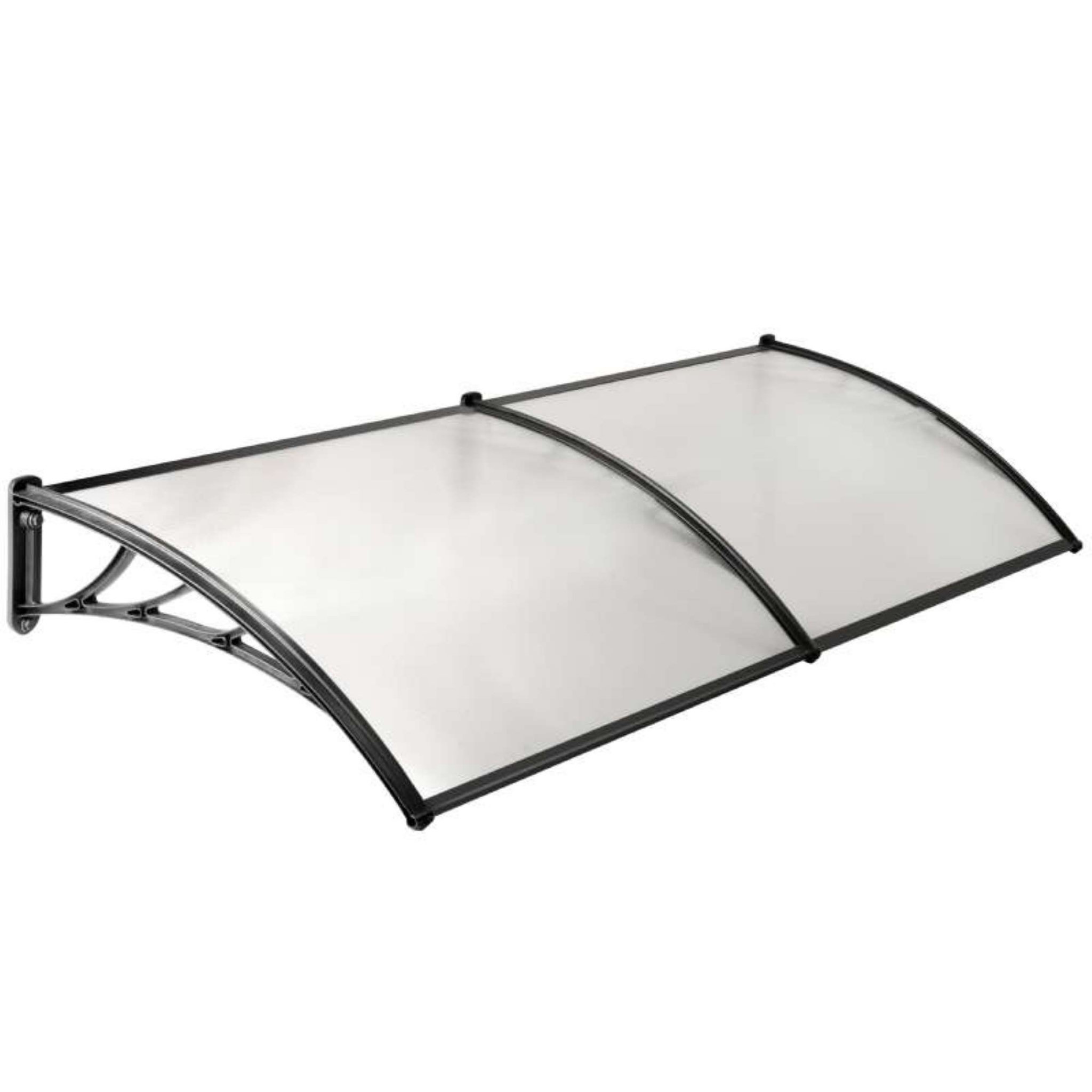 Voir la diapositive 1 :  Marquise en polycarbonate 2 panneaux Werkapro  80 x 300 cm