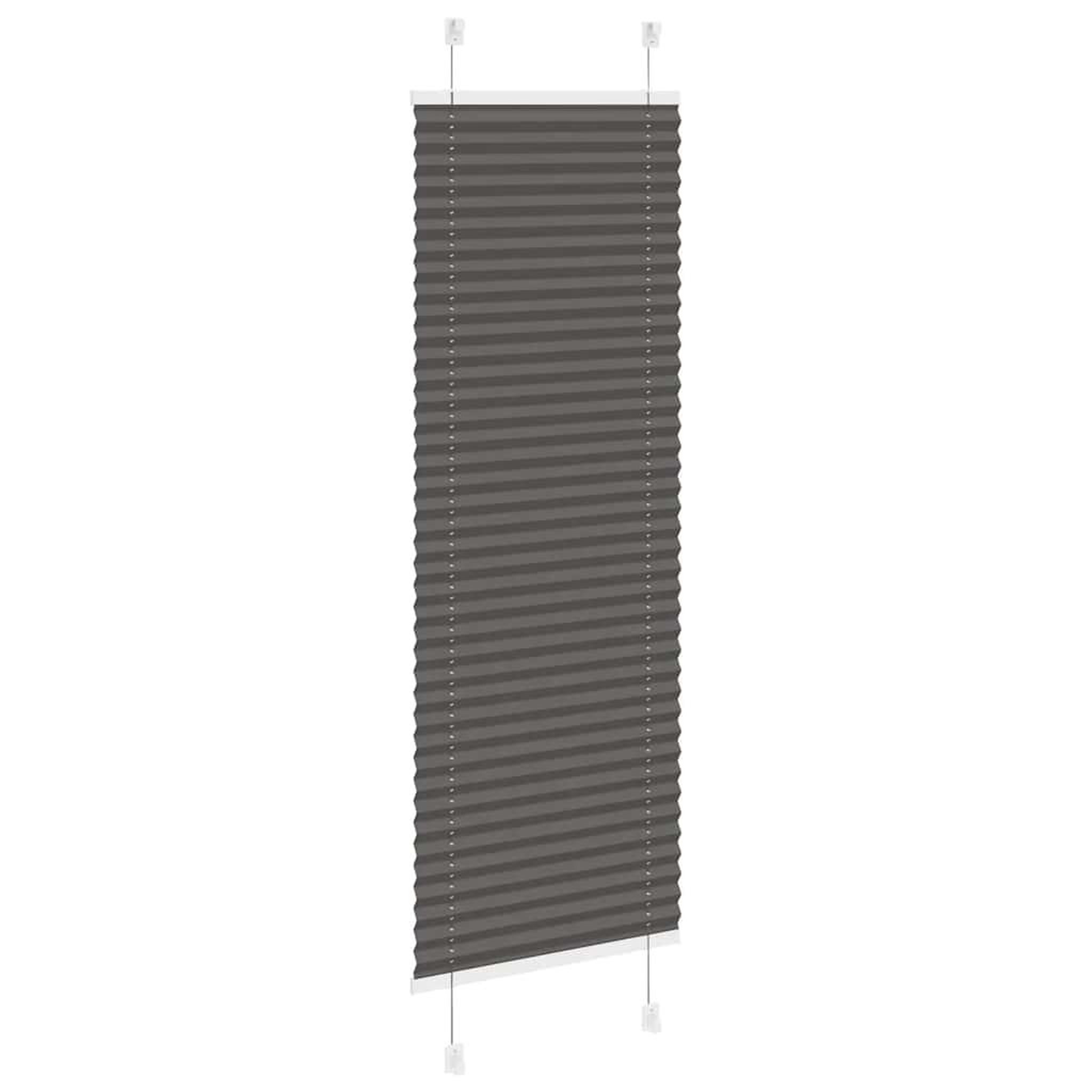 Voir la diapositive 4 : VIDAXL Store plisse noir 40x100 cm largeur du tissu 39,4 cm polyester