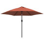 Voir la diapositive 2 : VIDAXL Parasol de jardin avec mat en metal terre cuite 300 cm