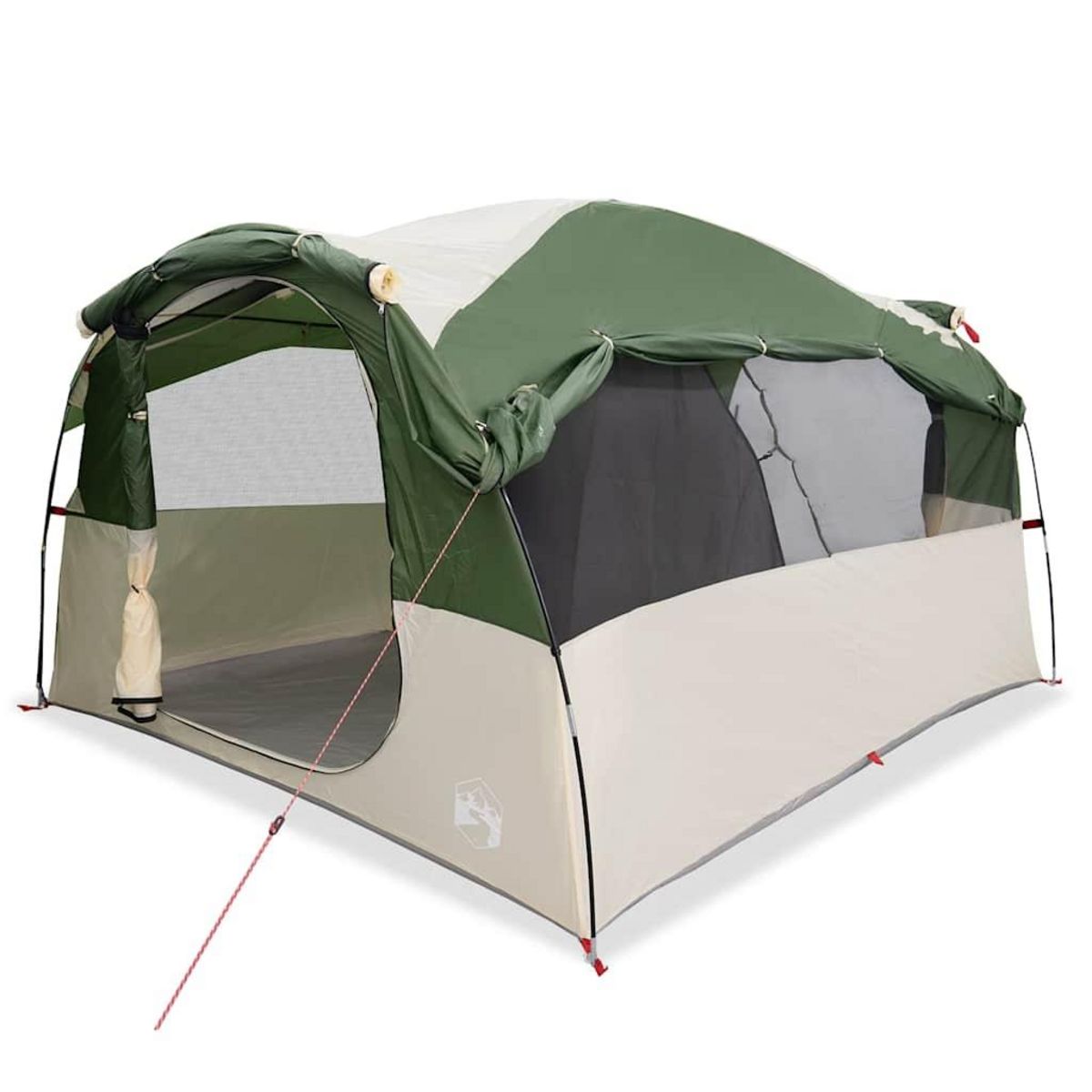 VIDAXL Tente familiale tunnel 6 personnes vert impermeable