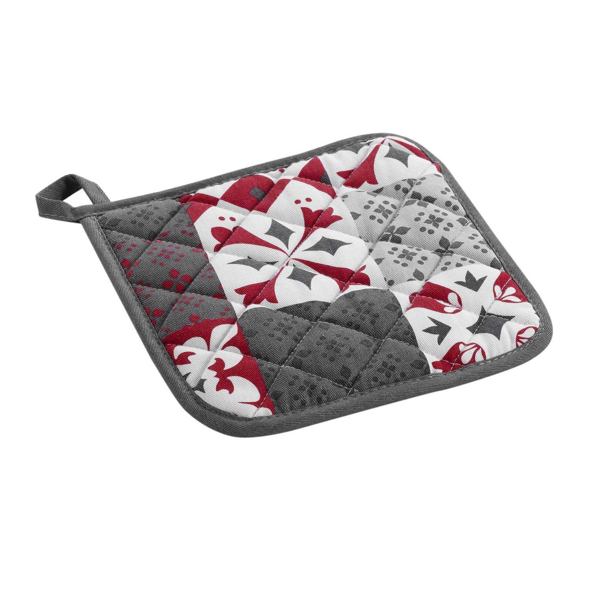 Douceur d'Intérieur Manique Carreaux de ciment  - Rouge et gris