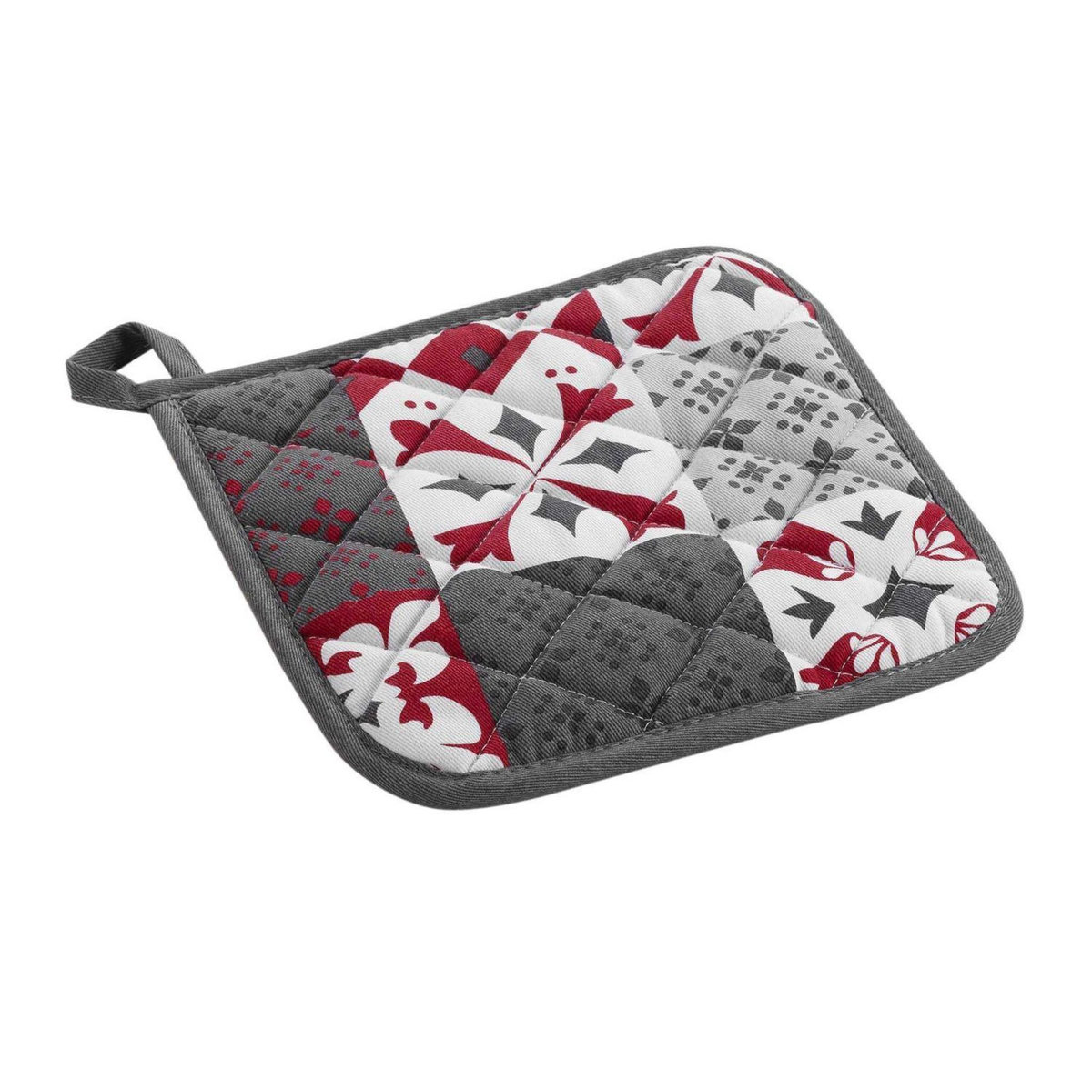 Douceur d'Intérieur Manique Carreaux de ciment  - Rouge et gris