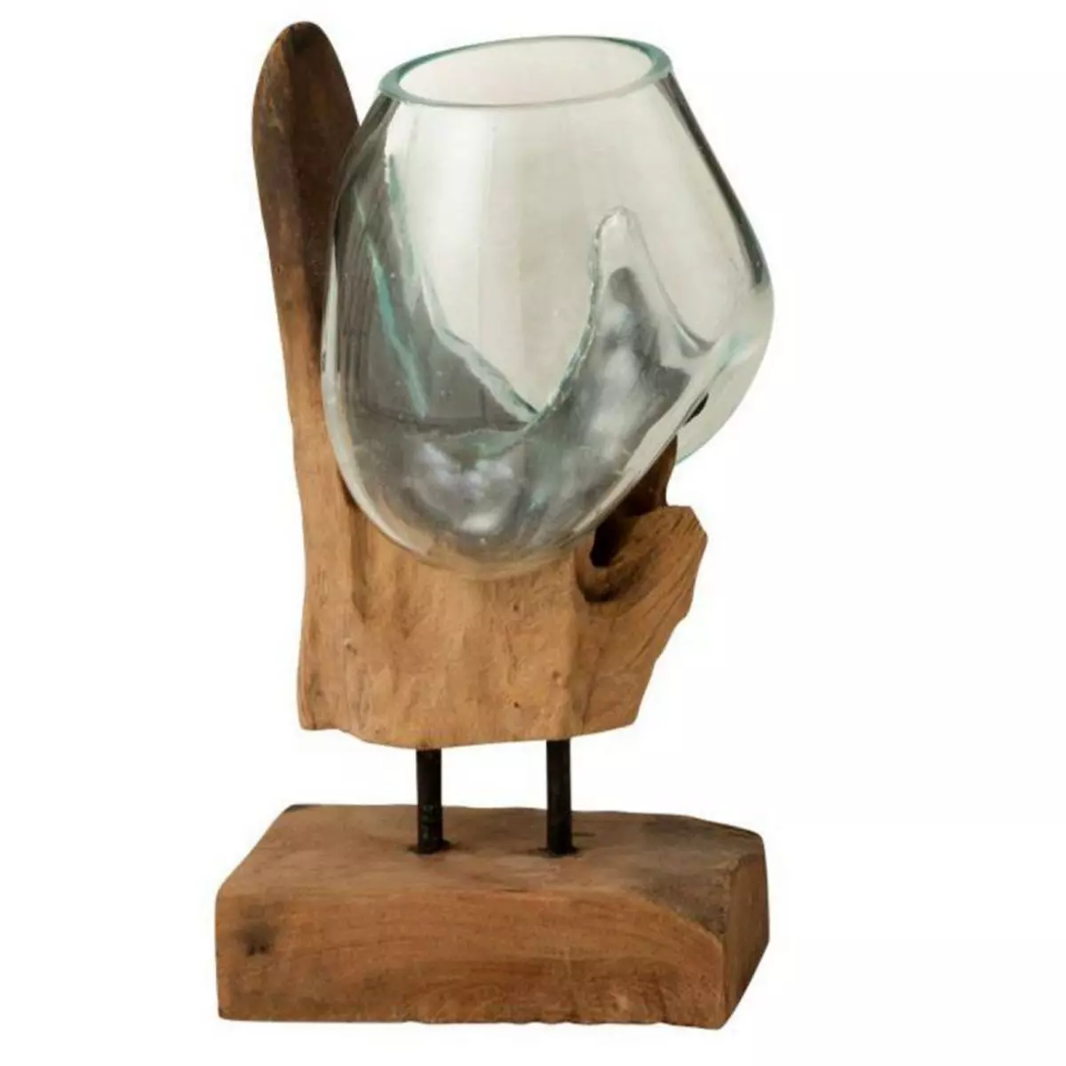 Paris Prix Vase sur Pied en Bois  Gamal  40cm Naturel